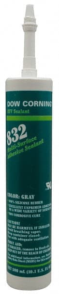 Joint Sealant: 10.1 oz Cartridge, Black, RTV Silicone MPN:99180523