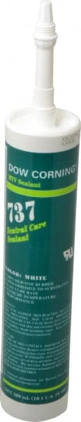 Joint Sealant: 10.1 oz Cartridge, White, RTV Silicone MPN:99180646