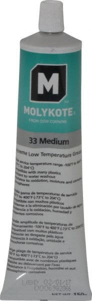 Low Temperature Grease: 5.3 oz Tube, Lithium & Phenylmethyl Silicone MPN:0131975