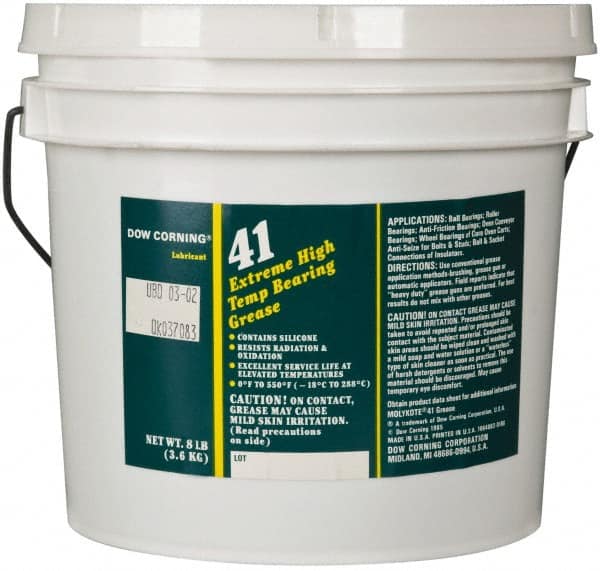 High Temperature Grease: 8 lb Can, Lithium & Phenylmethyl Silicone MPN:0131985