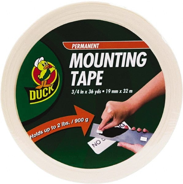 White Double-Sided Vinyl Foam Tape: 3/4