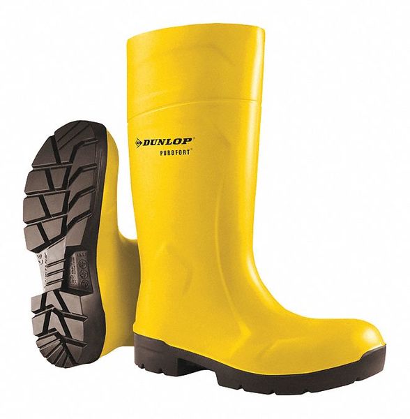 J5418 Rubber Boot Unisex 14 Knee Yellow PR MPN:EA61231.14