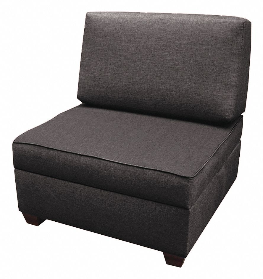 Storage Chair 36 W Gray Upholstery MPN:IMFCH-AQ