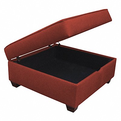 Storage Ottoman 36 Wx18 H Red Upholstery MPN:IMFO-GN
