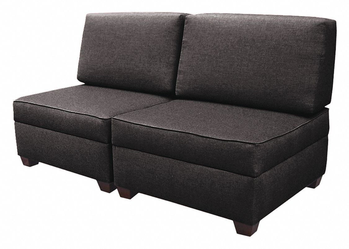 StorageSofa 60 W x 30 D Gray Upholstery MPN:IMFSB30-AQ