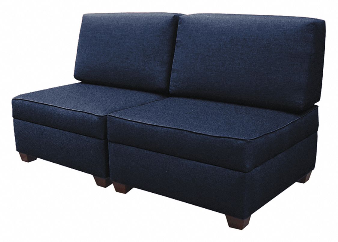 Storage Sofa 60 W x 30 D Blue Upholstery MPN:IMFSB30-DM