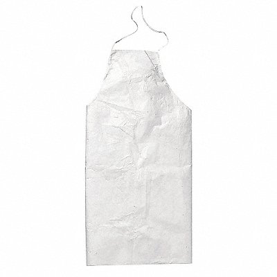 Bib Apron Univ White Polyethylene PK100 MPN:TY273BWH00010000