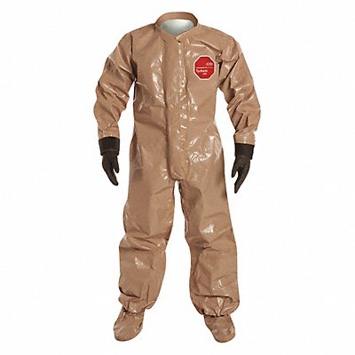 D2221 Collared Coveralls Tan 4XL Elastic PK6 MPN:C3184TTN4X000600