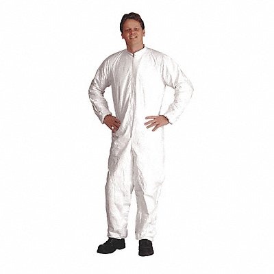 Collared Coveralls Whte 2XL Elastic PK25 MPN:IC182BWH2X002500