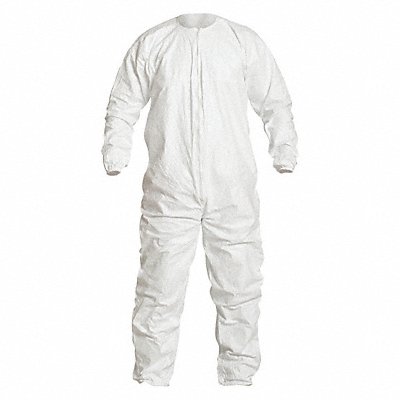Collared Coveralls Whte 3XL Elastic PK25 MPN:IC253BWH3X00250S