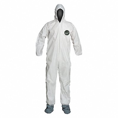 Hooded Coveralls White 2XL Elastic PK25 MPN:NB122SWH2X002500