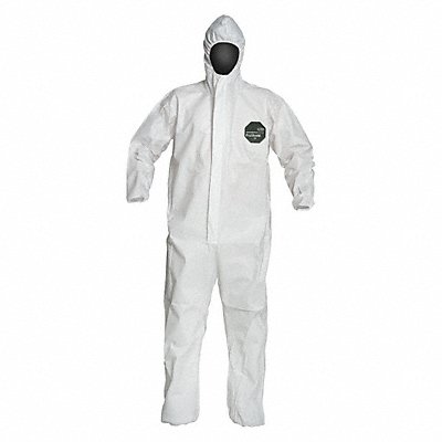 Hooded Coveralls White 2XL Elastic PK25 MPN:NB127SWH2X002500