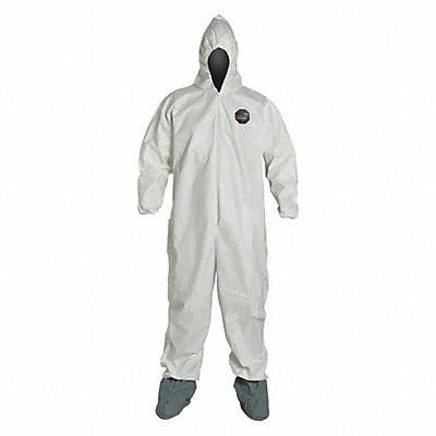 D2244 Hooded Coveralls White 2XL Elastic PK25 MPN:NG122SWH2X002500