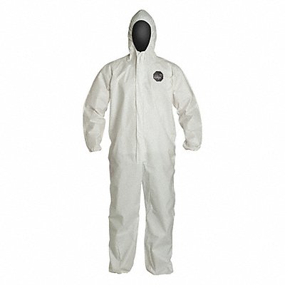 D2243 Hooded Coveralls White 2XL Elastic PK25 MPN:NG127SWH2X0025NP