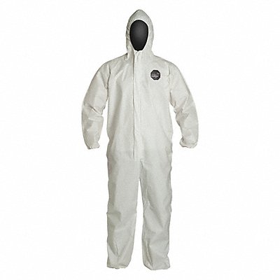 Hooded Coveralls White 6XL Elastic PK25 MPN:NG127SWH6X0025NP