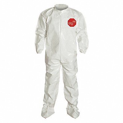 Collared Coverall w/Socks White 3XL PK12 MPN:SL121BWH3X001200