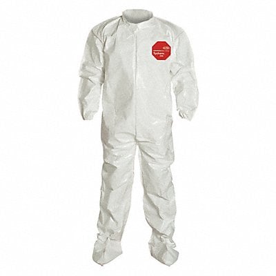 Collared Coverall w/Socks White M PK12 MPN:SL121BWHMD001200