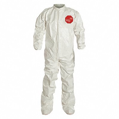 Collared Coverall w/Socks White 4XL PK4 MPN:SL121TWH4X000400