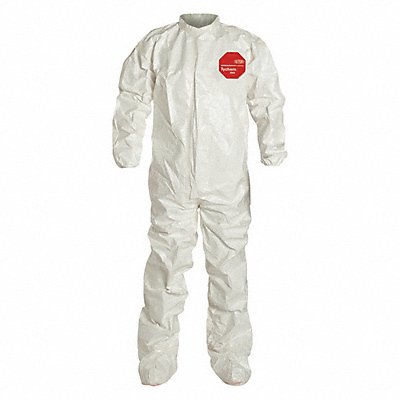 Collared Coverall w/Socks White 5XL PK4 MPN:SL121TWH5X000400