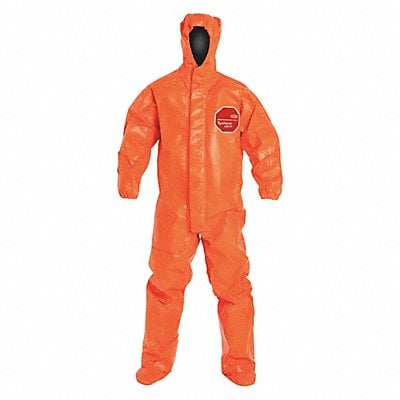 Hooded Coverall Elastic Orange 4XL PK2 MPN:TP199TOR4X000200