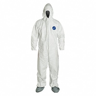 D2199 Hooded Coveralls White 2XL Elastic PK6 MPN:TY122SWH2X0006G1