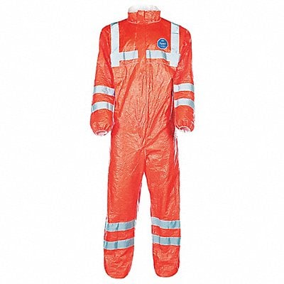 Collared Coveralls Ornge 2XL Elastc PK25 MPN:TY125SHV2X0025XC