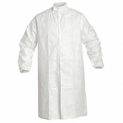 Disposable Frock White Snaps L PK30 MPN:IC262SWHLG00300B