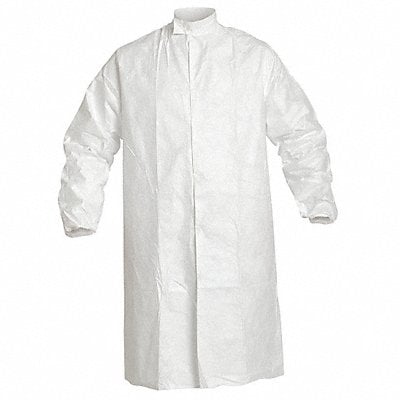 Disposable Frock White Snaps L PK30 MPN:IC262SWHLG00300S