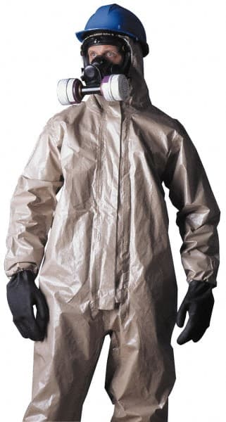 Disposable Coveralls: Size 2X-Large, 4.4 oz, Hazmat, Zipper Closure MPN:C3122TTN2X00060