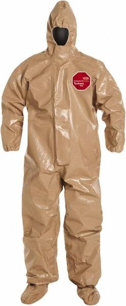 Non-Disposable Rain & Chemical-Resistant Coverall: Tan, Hazmat MPN:C3128TTN2X00060