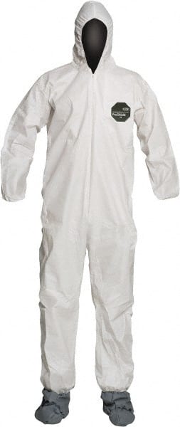 Disposable Coveralls: Size Medium, 1.5 oz, SMS, Zipper Closure MPN:NB122SWHMD00250