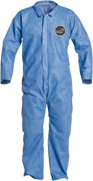 Disposable Coveralls: Size 2X-Large, Film Laminate, Zipper Closure MPN:PB120SBU2X00250