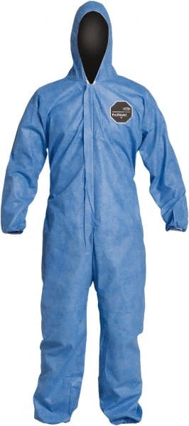 Disposable Coveralls: Size 2X-Large, Film Laminate, Zipper Closure MPN:PB127SBU2X00250