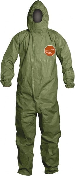 Disposable Coveralls: Size 3X-Large, 3.2 oz, Hazmat, Zipper Closure MPN:QS127TGR3X00040