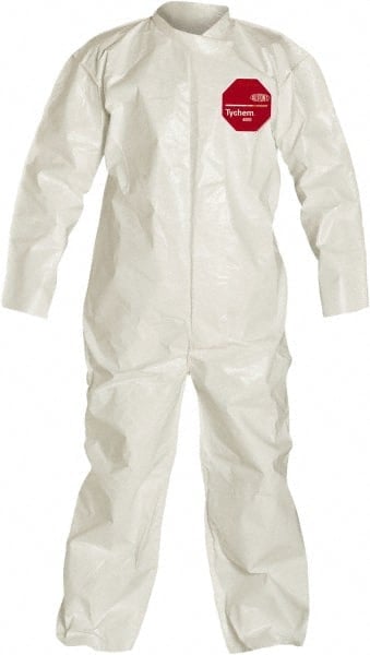 Disposable Coveralls: Size 4X-Large, 3.6 oz, Saranex, Zipper Closure MPN:SL120BWH4X00120