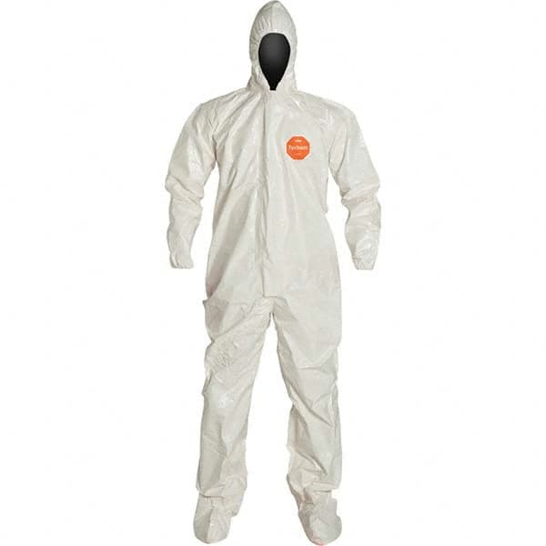 Disposable Coveralls: Size 3X-Large, 3.6 oz, Tychem & Nomex, Zipper Closure MPN:SL122TWH3X00060