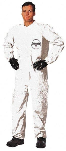 Disposable Coveralls: Size 3X-Large, 3.6 oz, Saranex, Zipper Closure MPN:SL125BWH3X00120