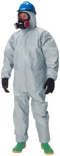 Disposable Coveralls: Size X-Large, 3.5 oz, Hazmat, Zipper Closure MPN:TF145TGYXL00060