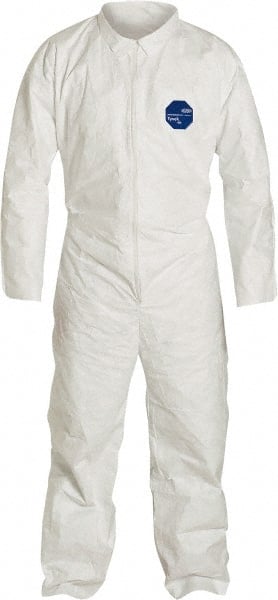Disposable Coveralls: Size 2X-Large, 1.2 oz, Film Laminate, Zipper Closure MPN:TY120SWH2X00250