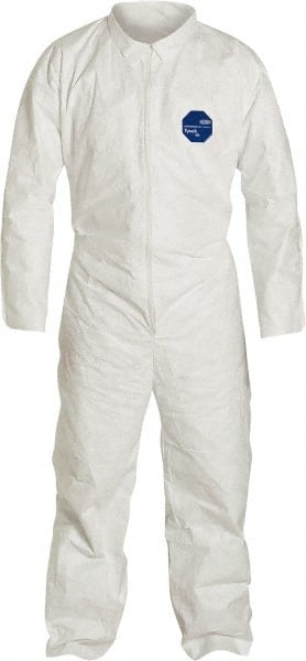 Disposable Coveralls: Size 2X-Large, 1.2 oz, Film Laminate, Zipper Closure MPN:TY120SWH2X0025N