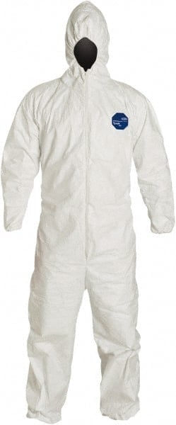 Disposable Coveralls: Size 2X-Large, 1.2 oz, Film Laminate, Zipper Closure MPN:TY127SWH2X00250