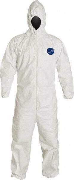 Disposable Coveralls: Size 3X-Large, 1.2 oz, Film Laminate, Zipper Closure MPN:TY127SWH3X0025N