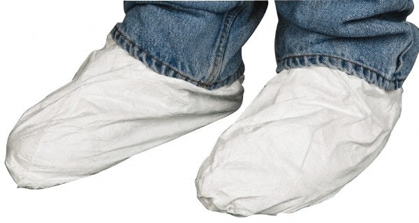 Shoe Cover: Non Chemical-Resistant, Tyvek, White MPN:TY450SWH000200L