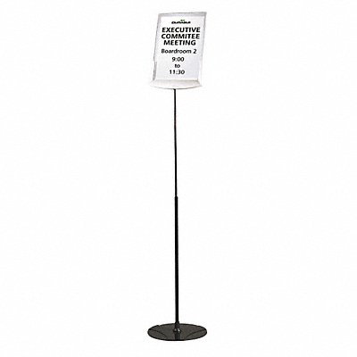 Sign Floor Stand Infobase 8.5x11 Gray MPN:616528500986