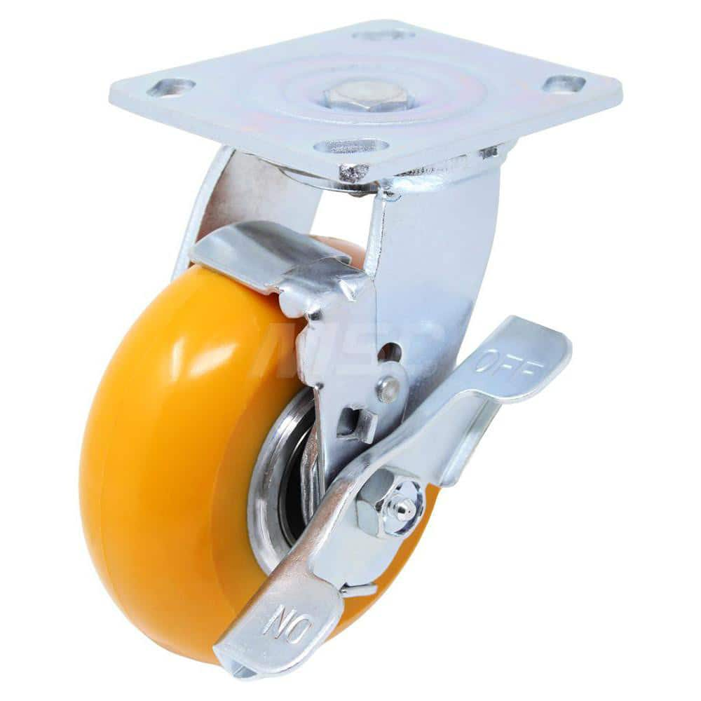 Top Plate Caster: Polyurethane, 5