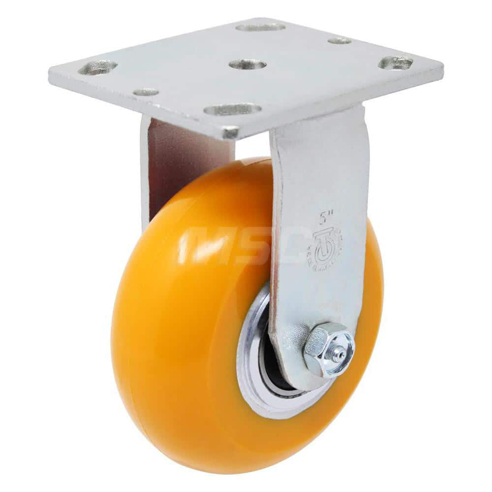 Rigid Top Plate Caster: Polyurethane, 5