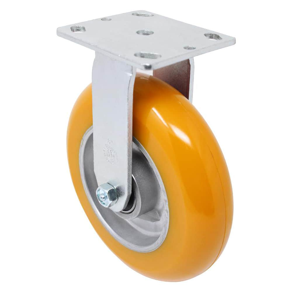 Rigid Top Plate Caster: Polyurethane, 8