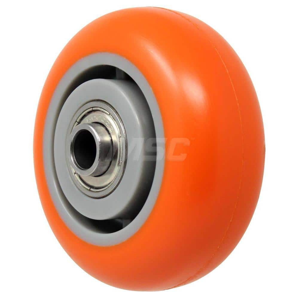 Rigid Caster Wheel: Polyurethane, 3