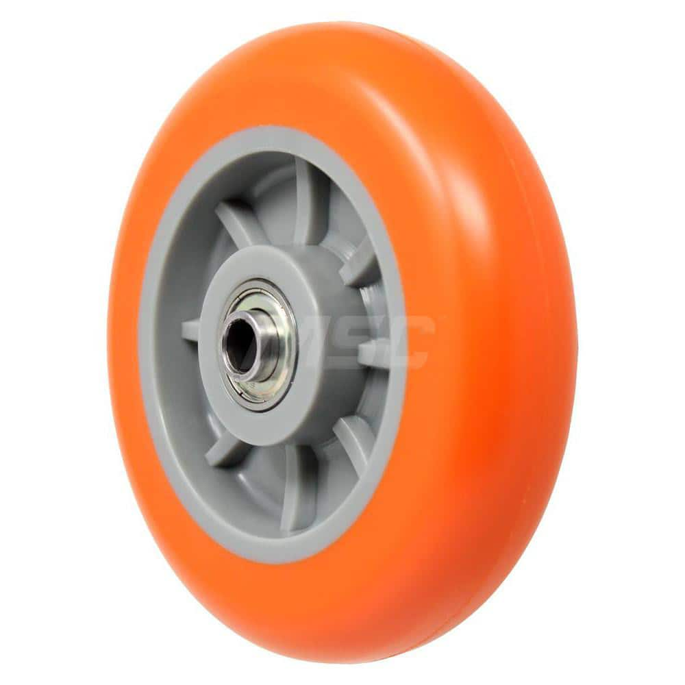 Rigid Caster Wheel: Polyurethane, 5