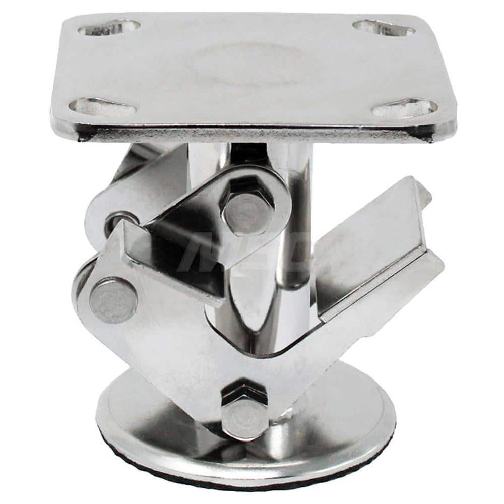 Floor Locks, Retracted Height: 4.625 , Extended Height: 5.88 , Top Plate Size: 4